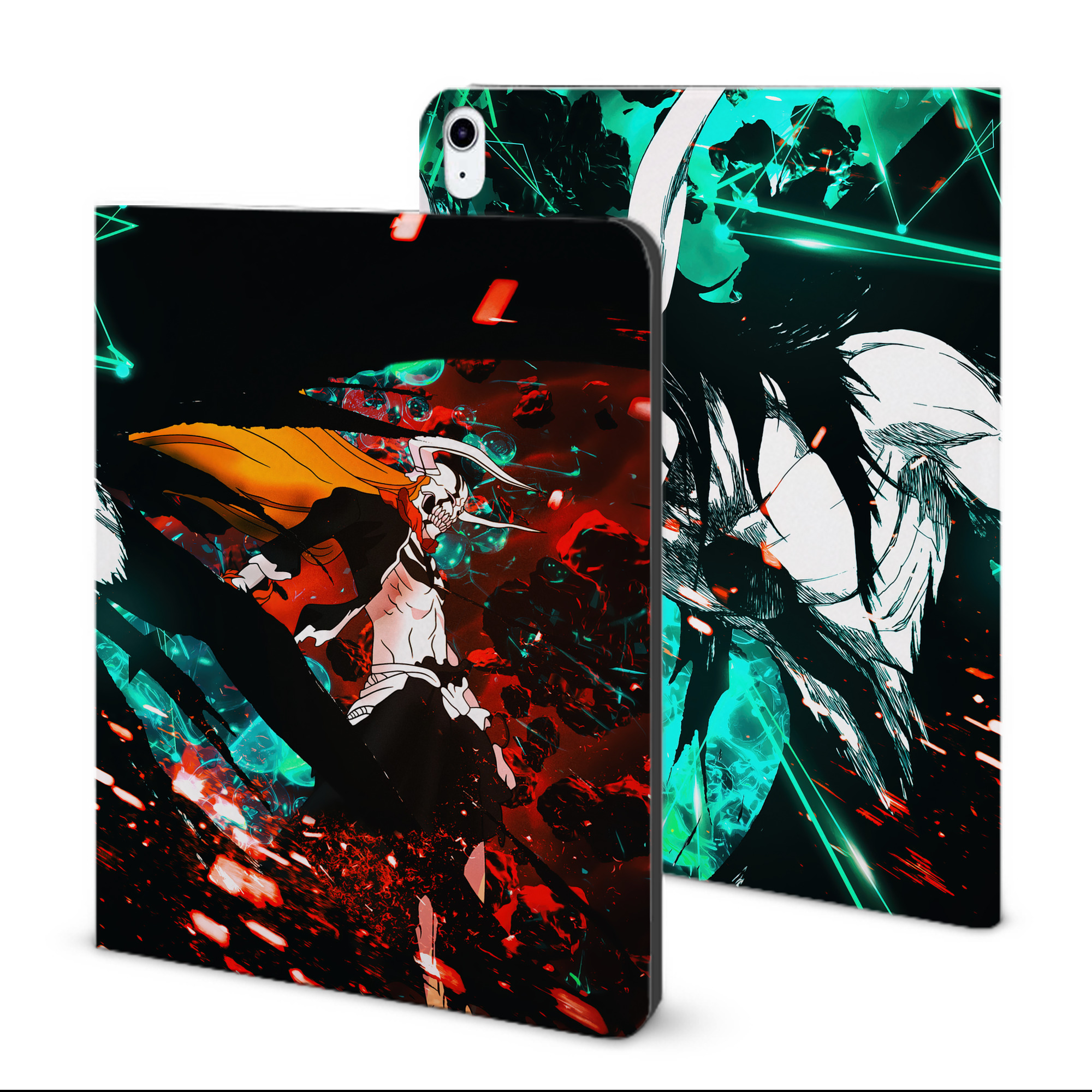 （画像用） ブリーチ BLEACH IPad ケース ブック型 PUレザー TPU 耐衝撃 軽量 薄型 ペン収納なし 全面保護 IPad 各モデル対応